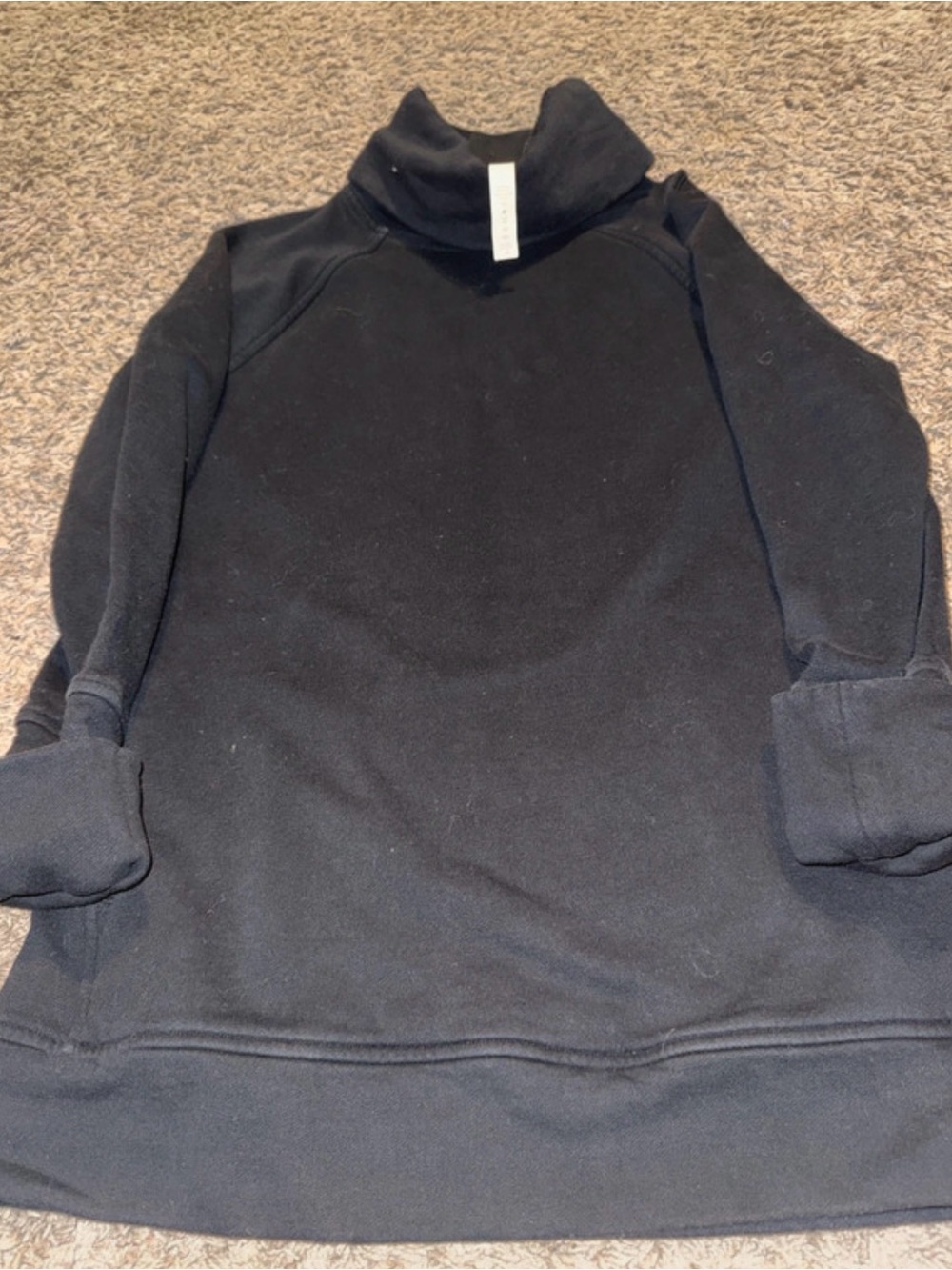 lululemon athletica Men's Black Turtleneck Pullover Sweatshirt